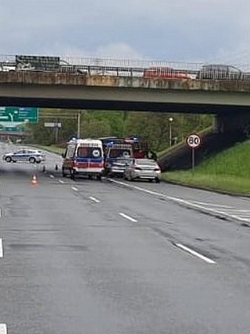 Tragiczny wypadek na DTŚ obok Auchana Tragiczny wypadek na DTŚ obok Auchana