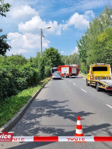 Wypadek ul Obroki Katowice Wypadek ul Obroki Katowice