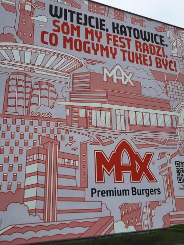 Mural maxburgers katowice 02 Mural maxburgers katowice 02