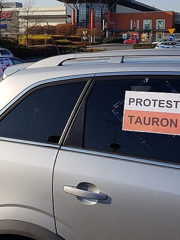 Protest tauron zwiazkowcy Protest tauron zwiazkowcy