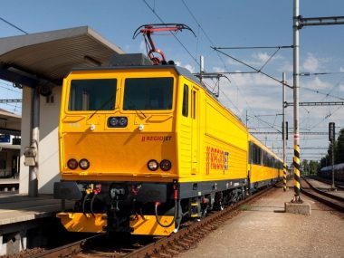 Pociąg czeskiego przewoźnika RegioJet Pociąg czeskiego przewoźnika RegioJet