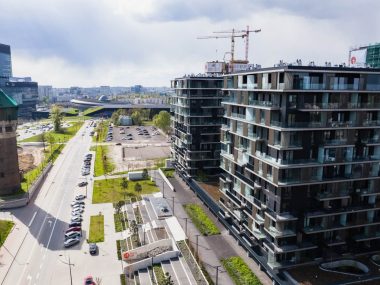 Przy Strefie Kultury w Katowicach rosną apartamentowce Bloki strefa kultury katowice 43