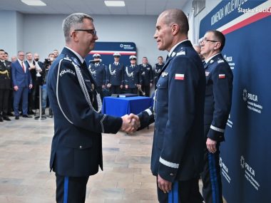 Zmiany w śląskiej policji. Nowy komendant wojewódzki Slaska policja pozegnanie komendanta rabsztyna 07
