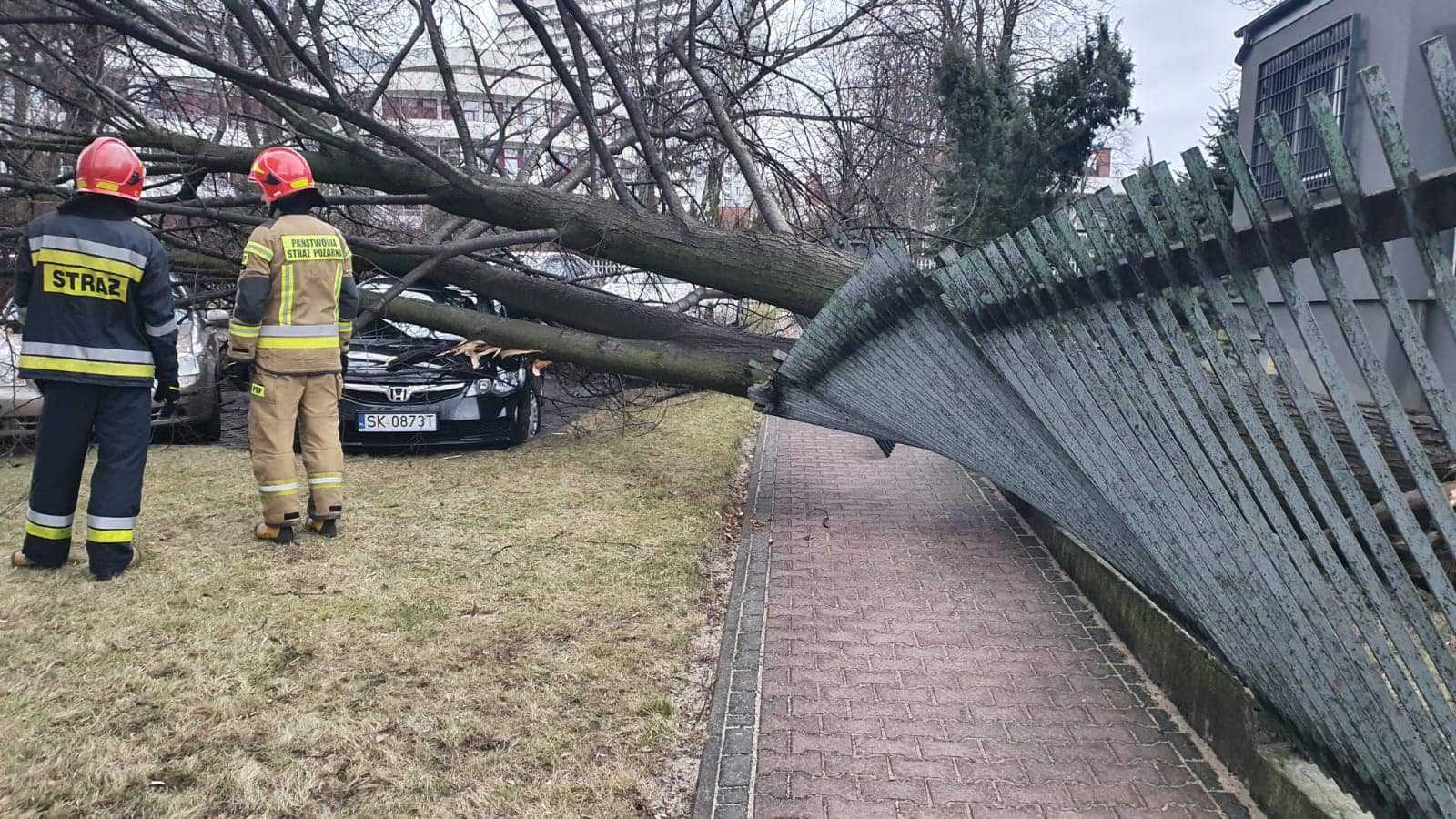 Interwencja straży na Tysiącleciu