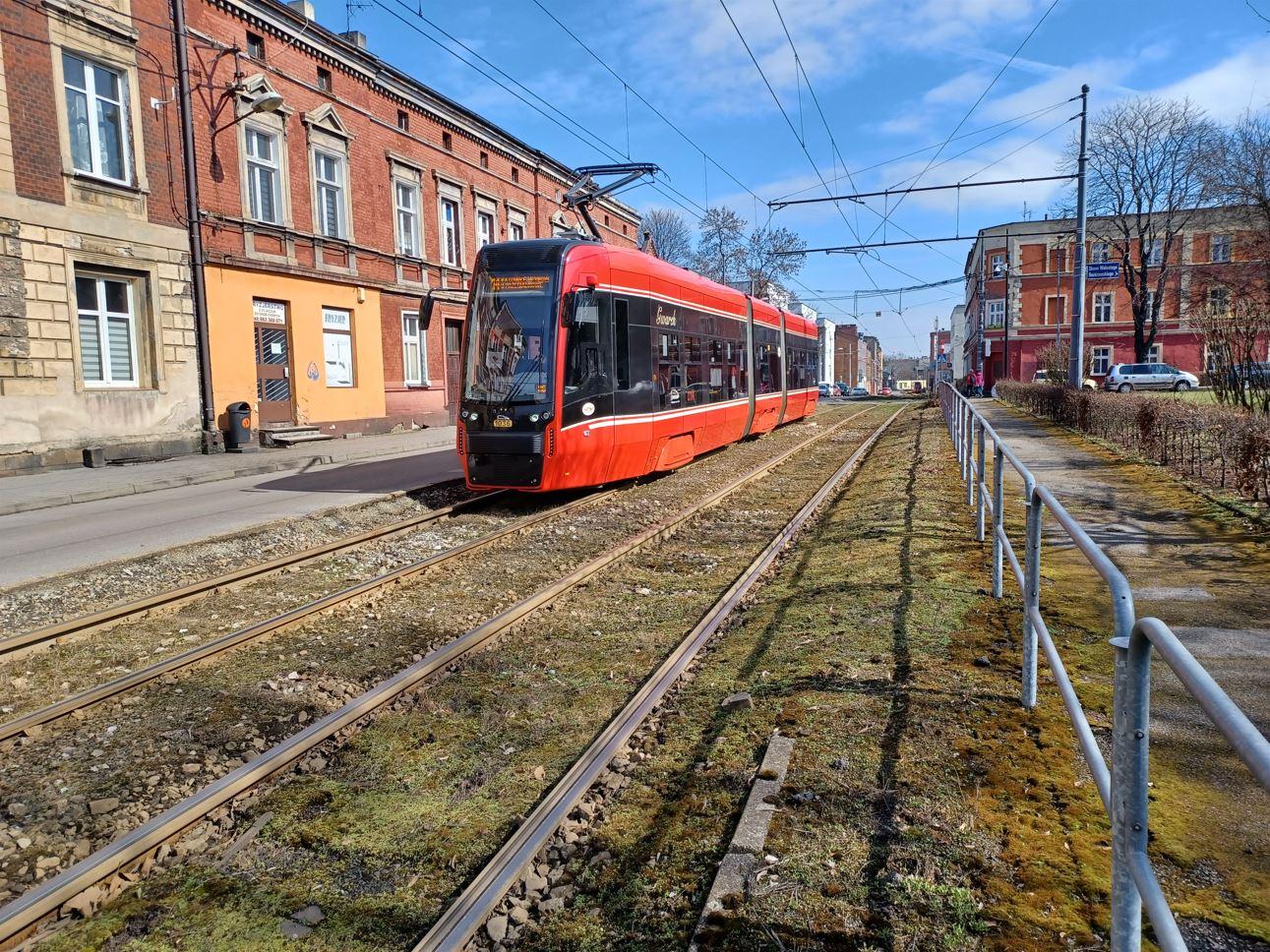 Katowice obroncow westreplatte tramwaj