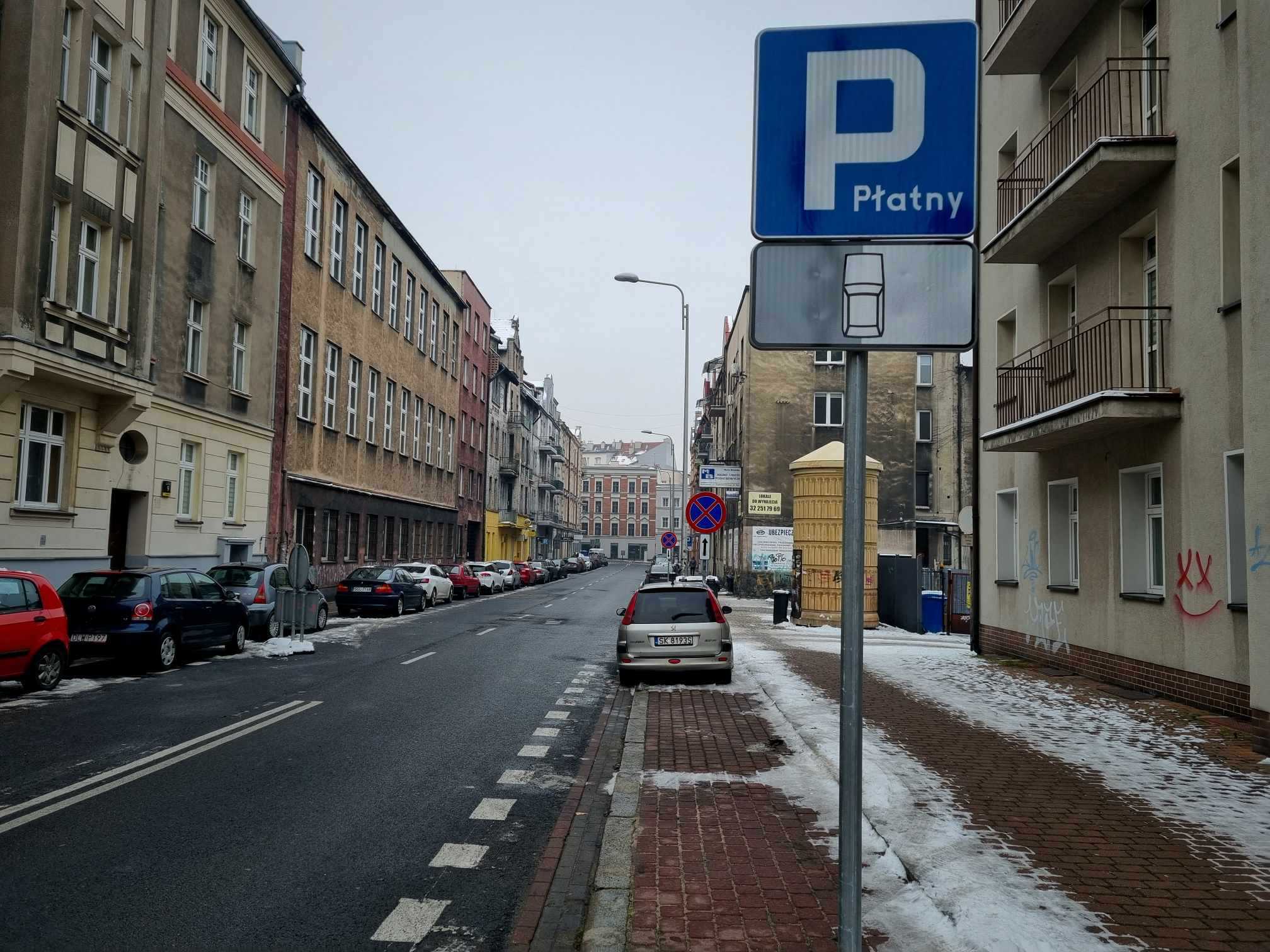 Katowice strefa platnego parkowania 8