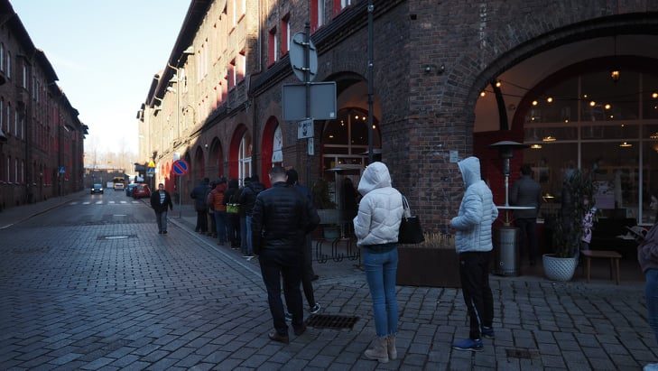 Kolejka po pączki Katowice