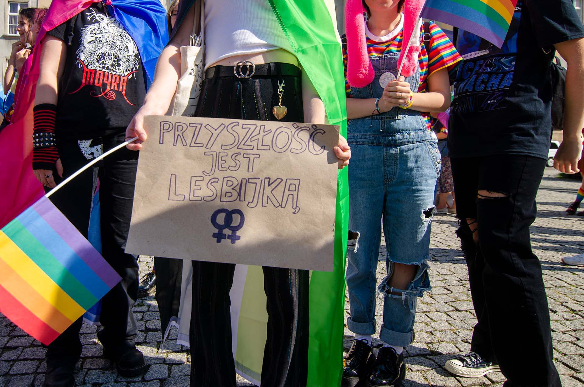 Transparent podczas marszu równości