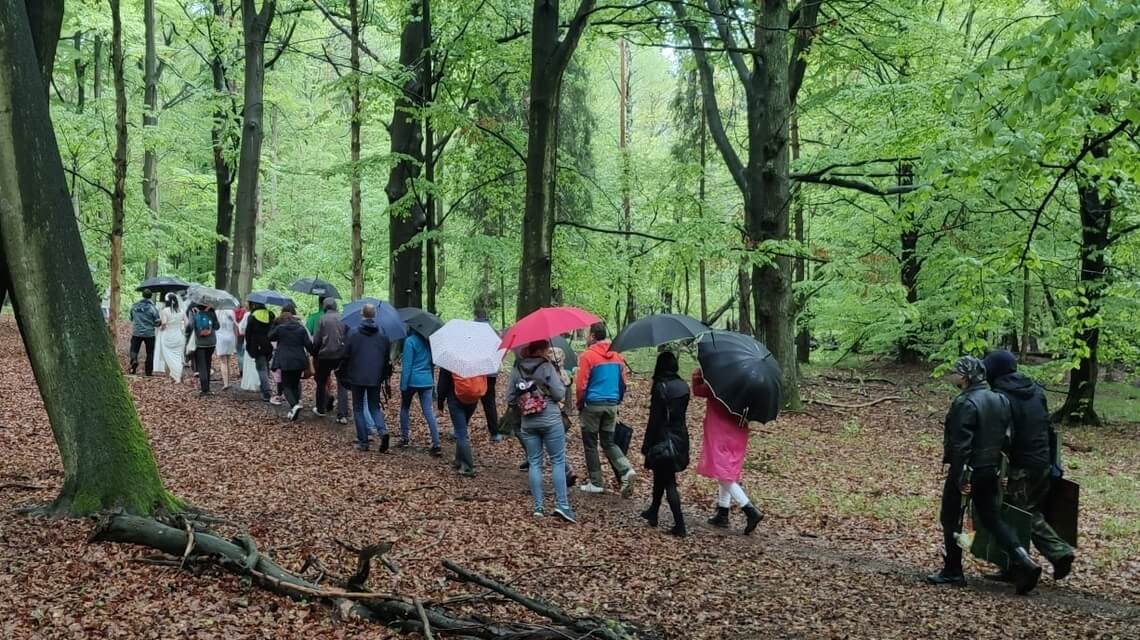 Protest przeciwko wycince drzew w Katowicach