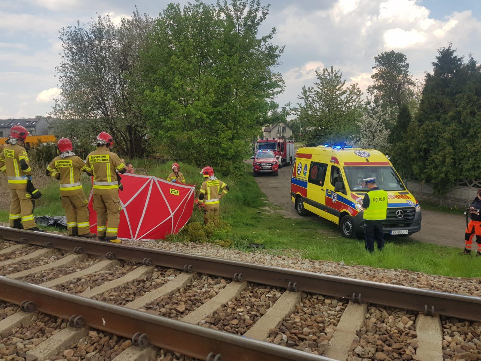 Wypadek śmiertelny tory Katowice Piotrowice