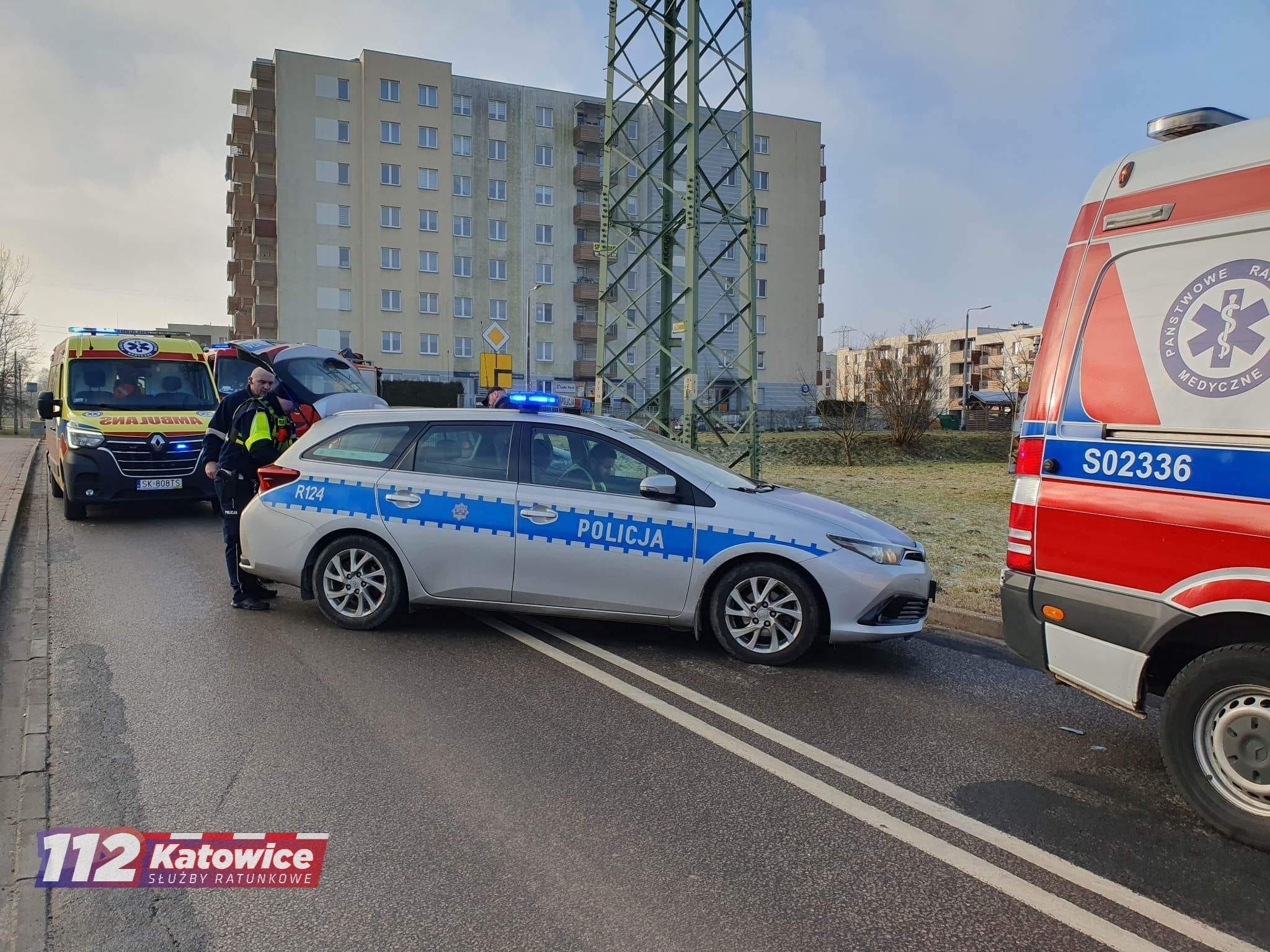 Wypadek ul. Bażantów Katowice