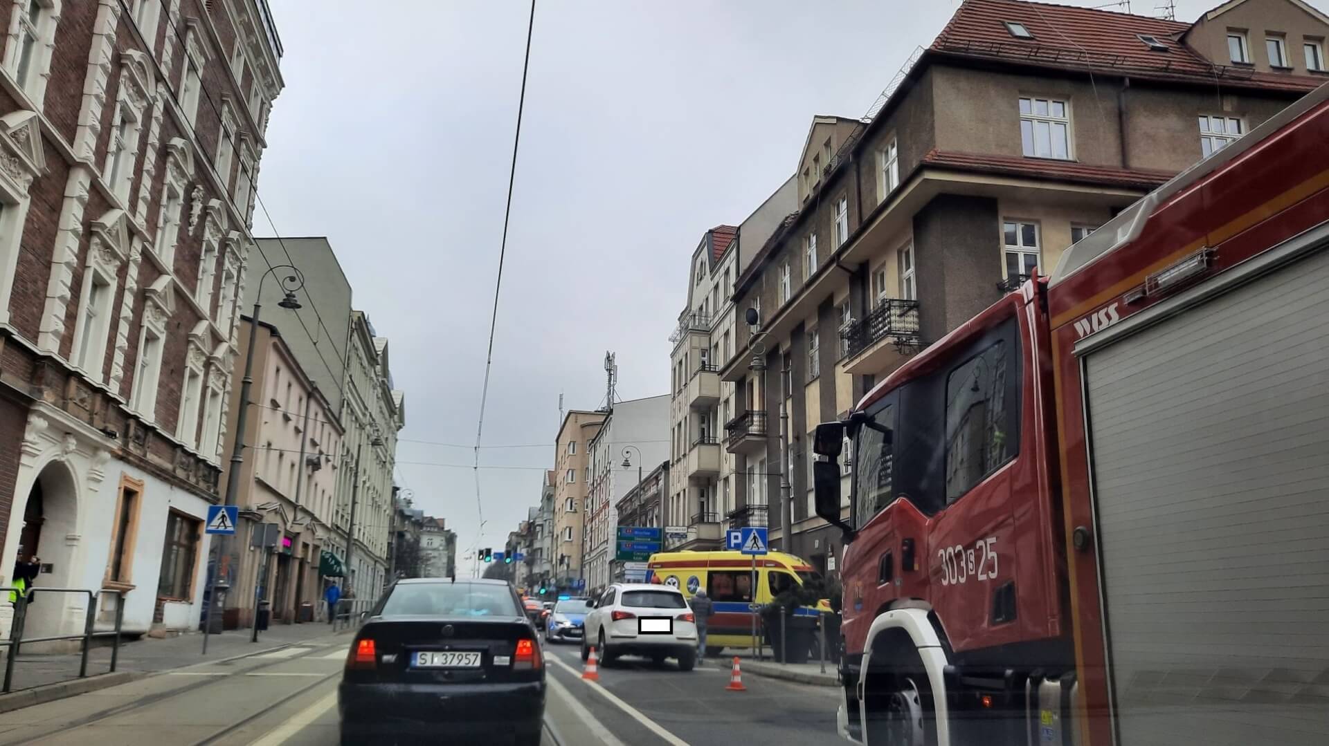 Wypadek Katowice Kościuszki, potrącenie