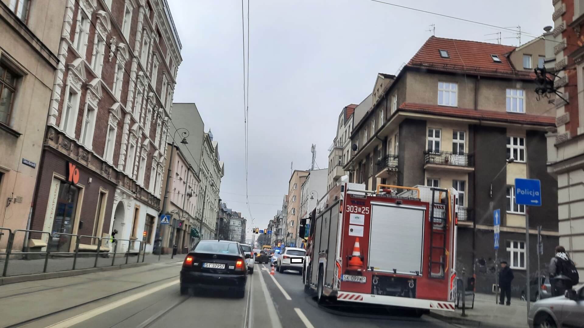 Wypadek Katowice Kościuszki, potrącenie