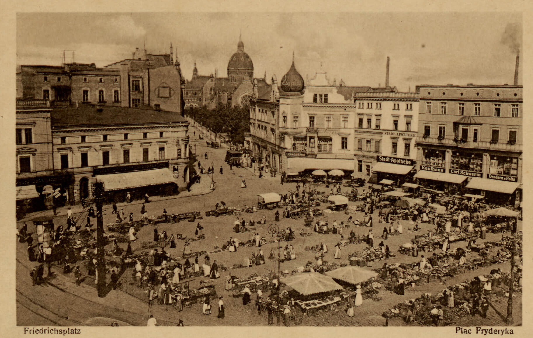 Friedrichsplatz - plac Fryderyka, późniejszy Rynek