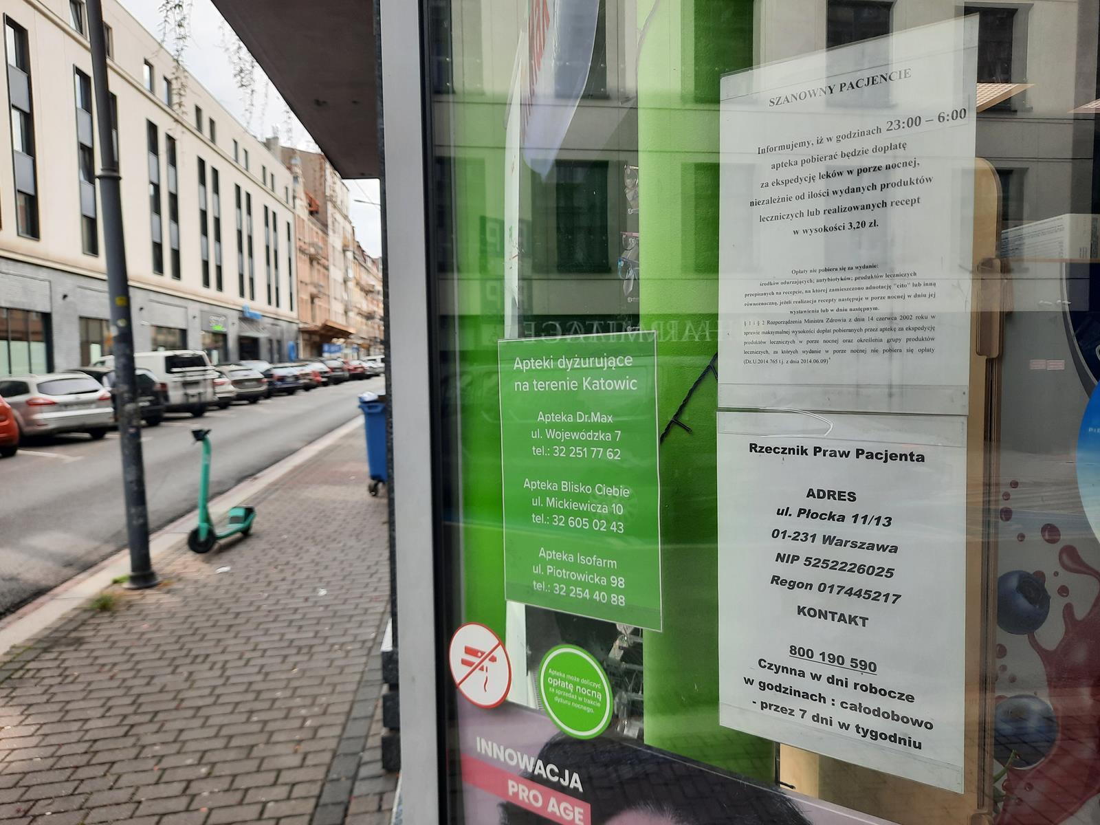 Apteka całodobowa Dr Max, Katowice, ul. Wojewódzka 7