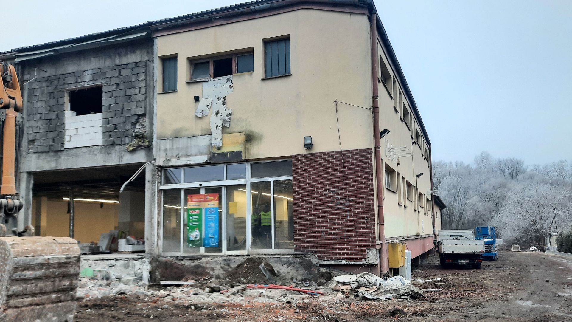 Biedronka w Podlesiu w trakcie remontu