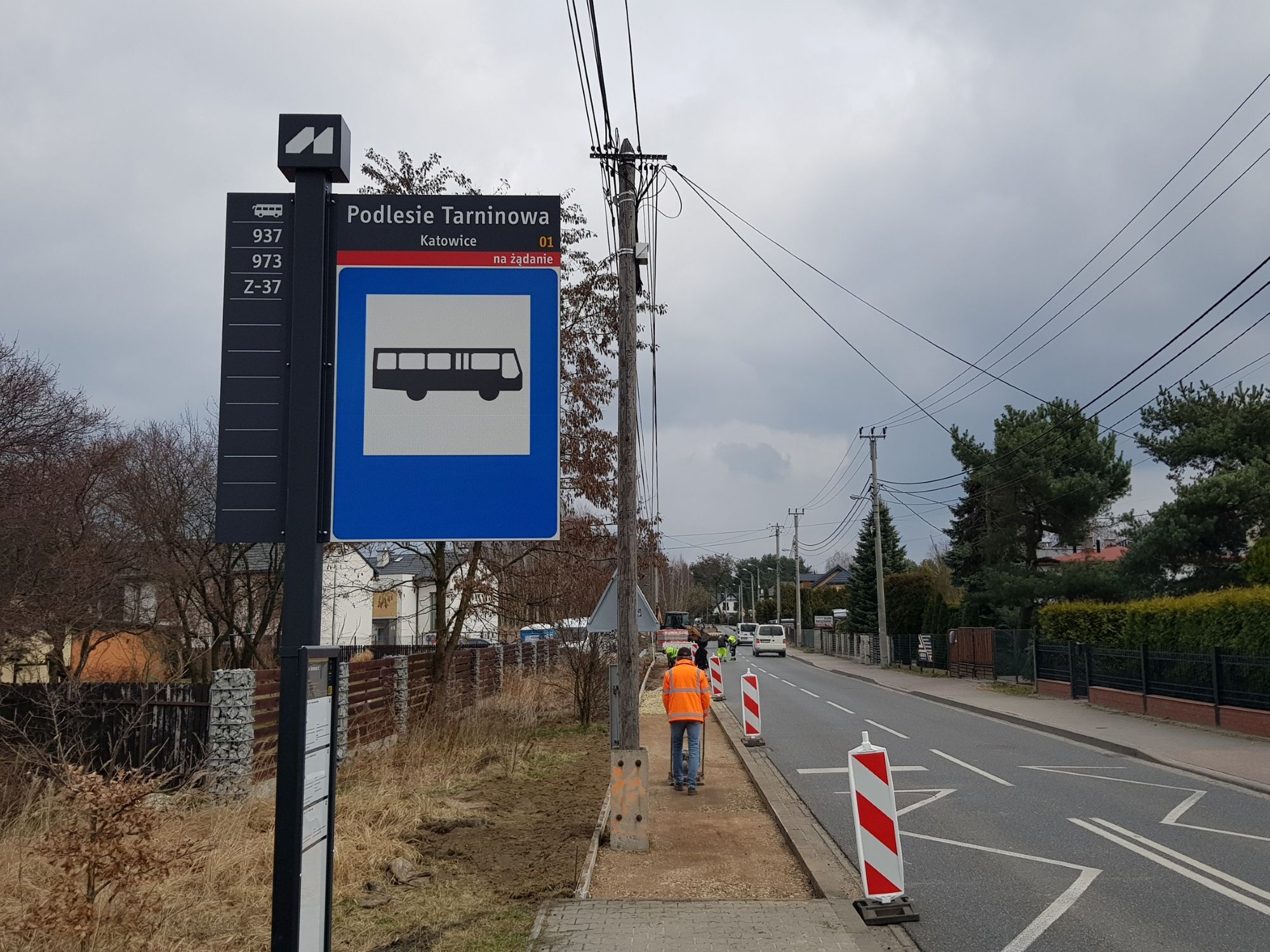 Budowa chodnika, ul. Słonecznikowa, Katowice