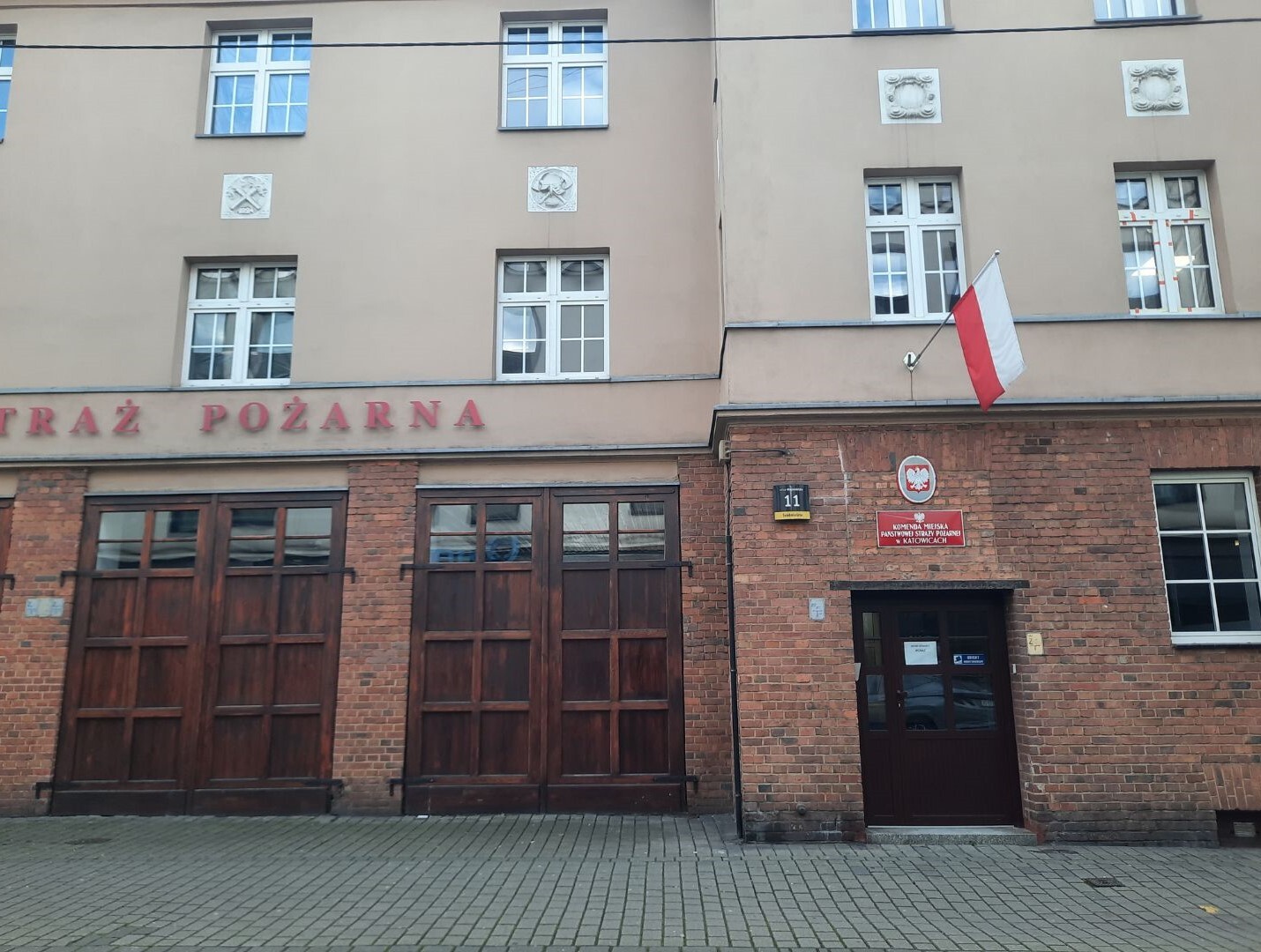 Budynek komendy PSP w Katowicach