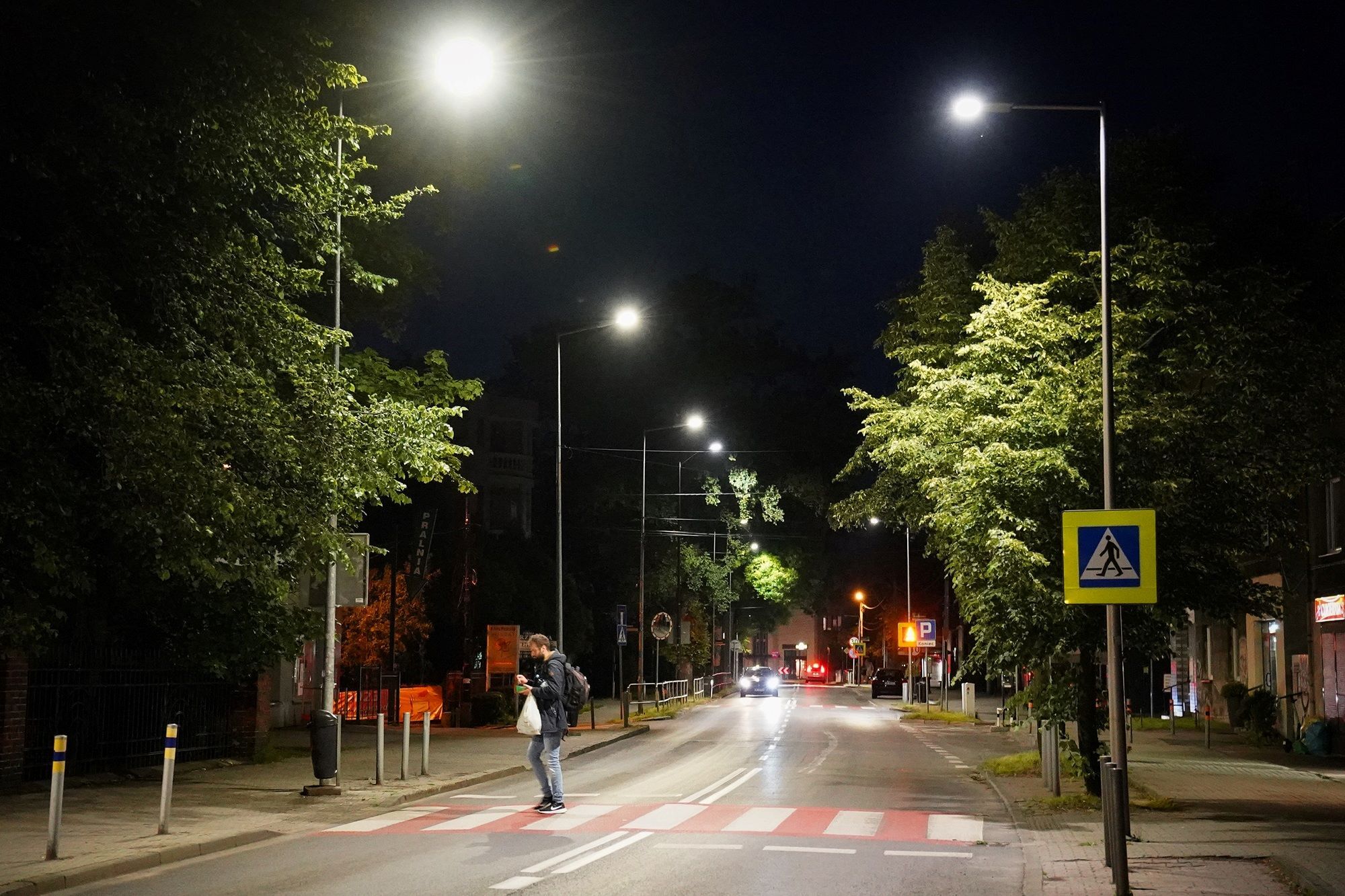 Doświetlenie przejść dla pieszych, Katowice