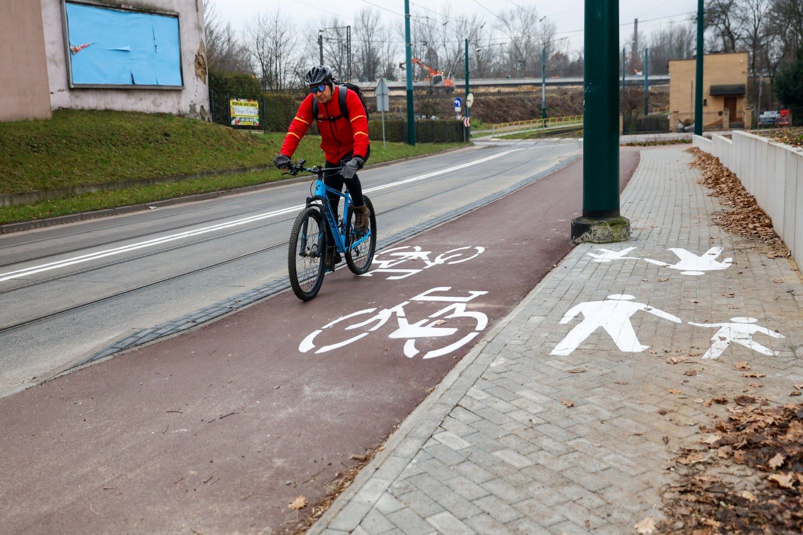 Droga rowerowa Katowice Szopienice Morawa