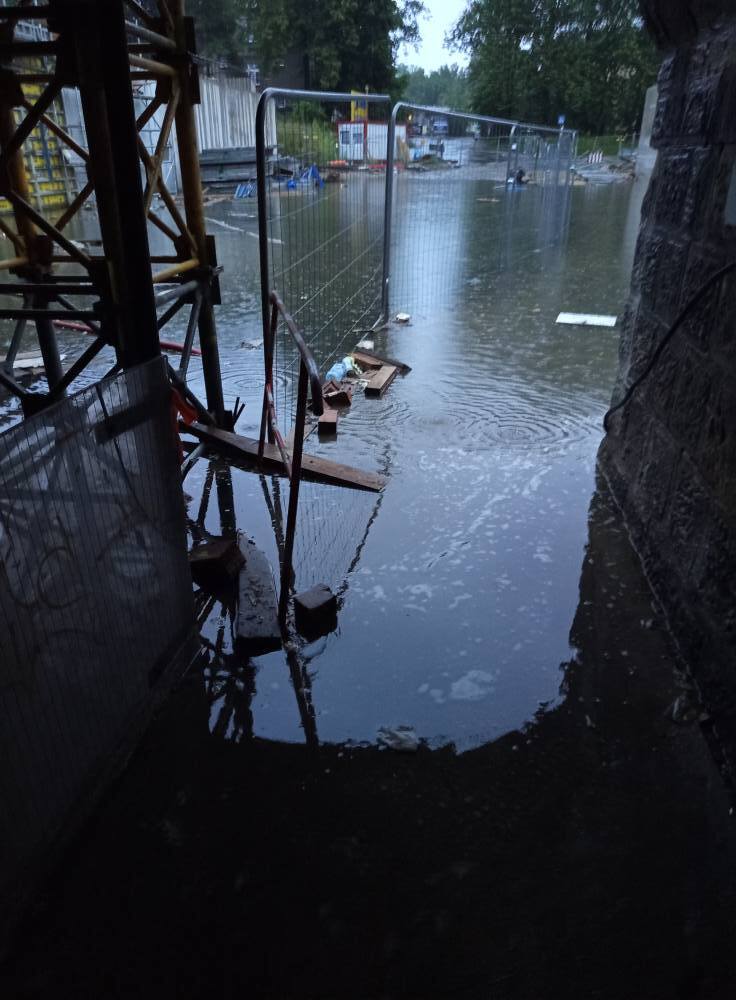 Katowice Kłodnicka wiadukt zalanie 28 07 2025