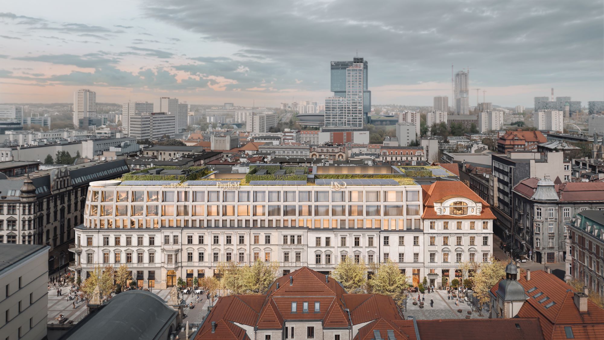 Kwartal Dworcowa wizualizacja Konior Studio