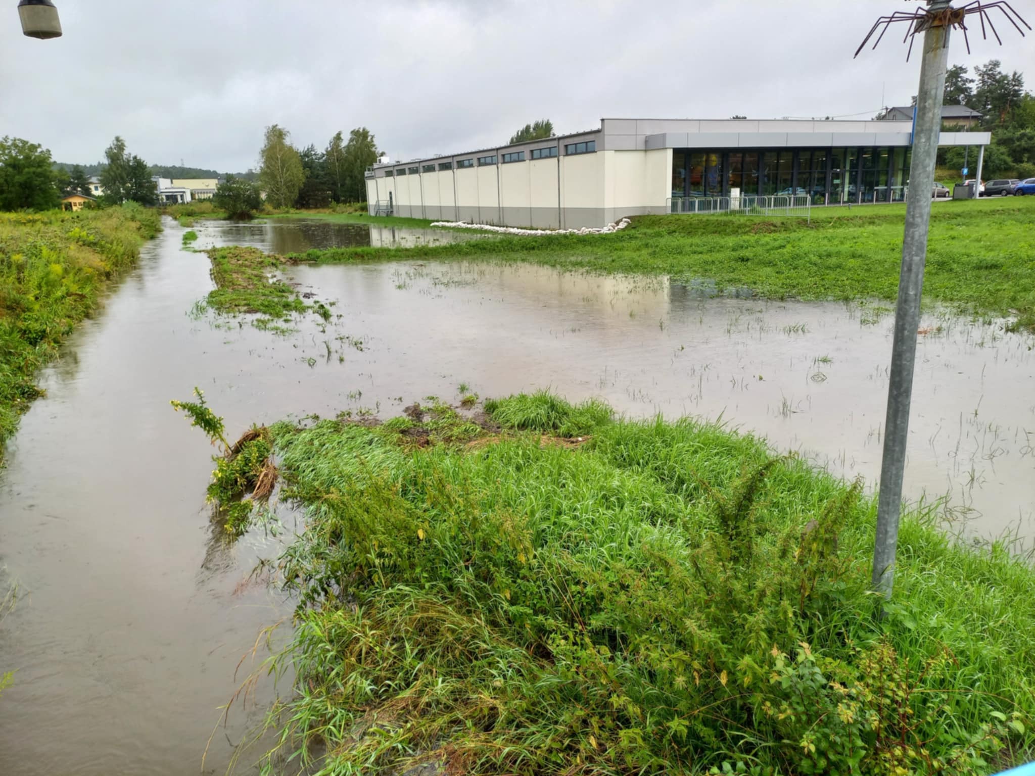 Lidl Zarzecze Katowice rzeka Mleczna