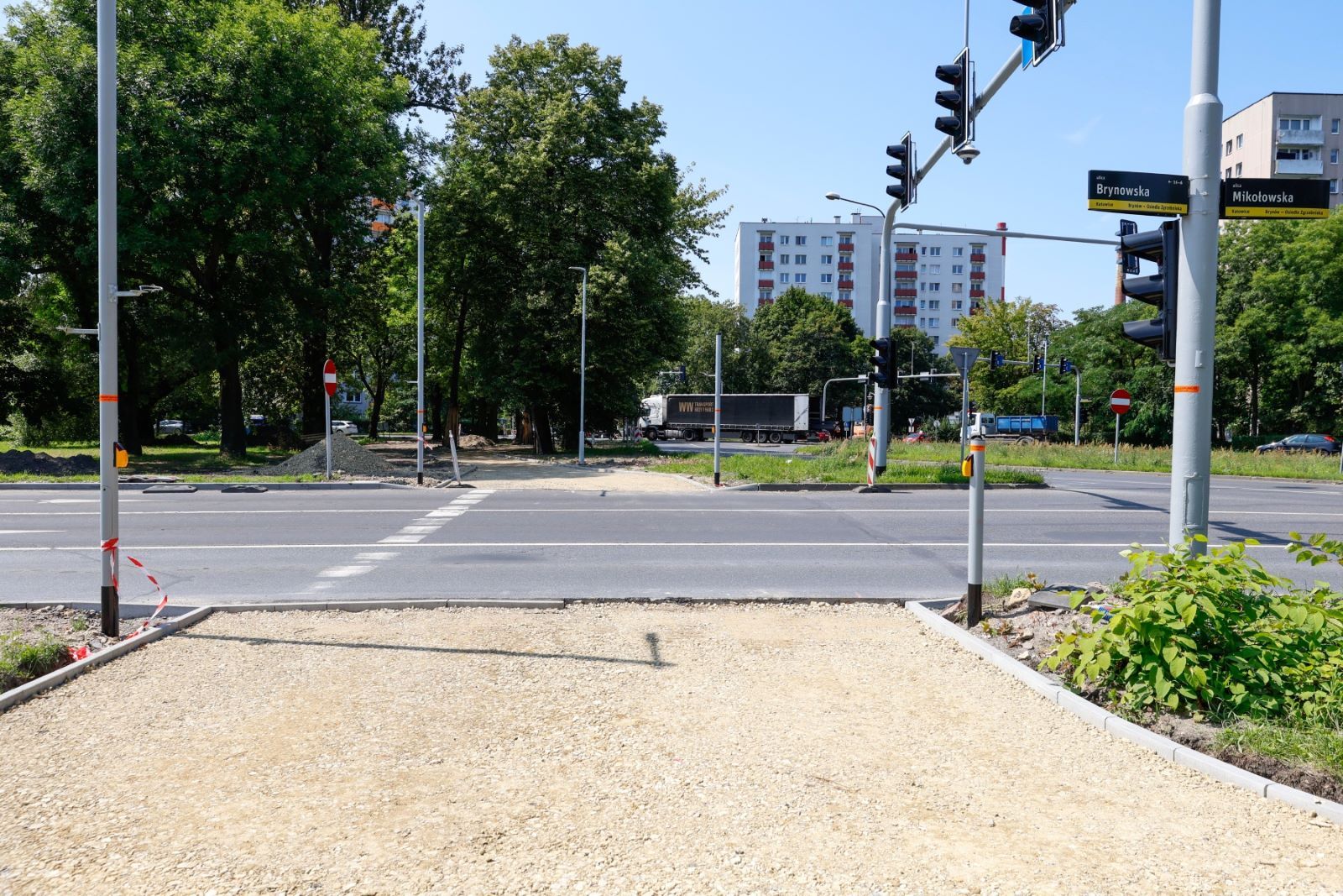 Przejazd rowerowy Brynowska Parkowa Katowice