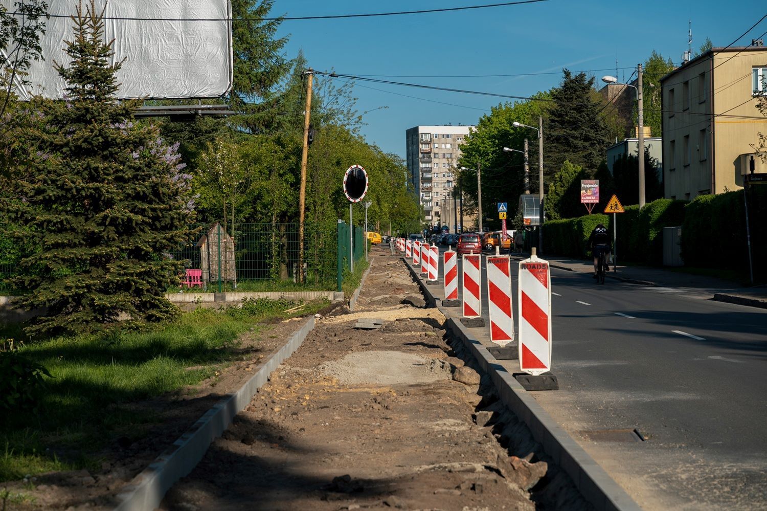 Remont chodnika ul Zadole Katowice