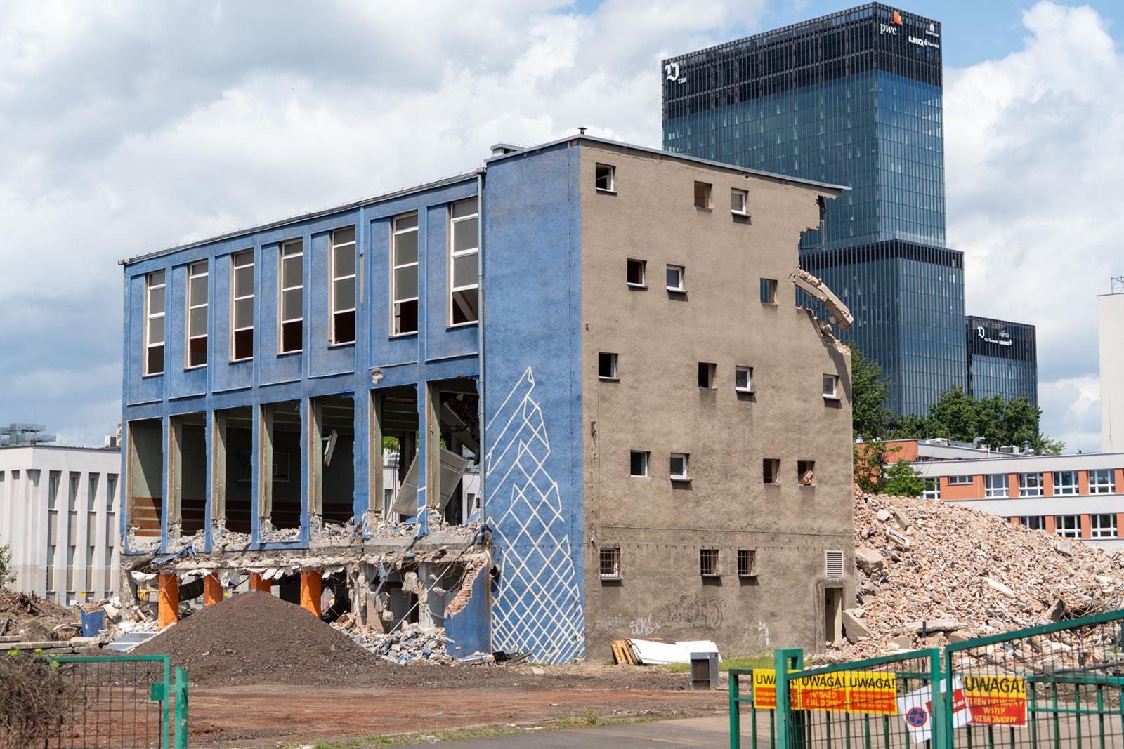Rozbiorka budynku US Katowice Moniuszki 16 Copy