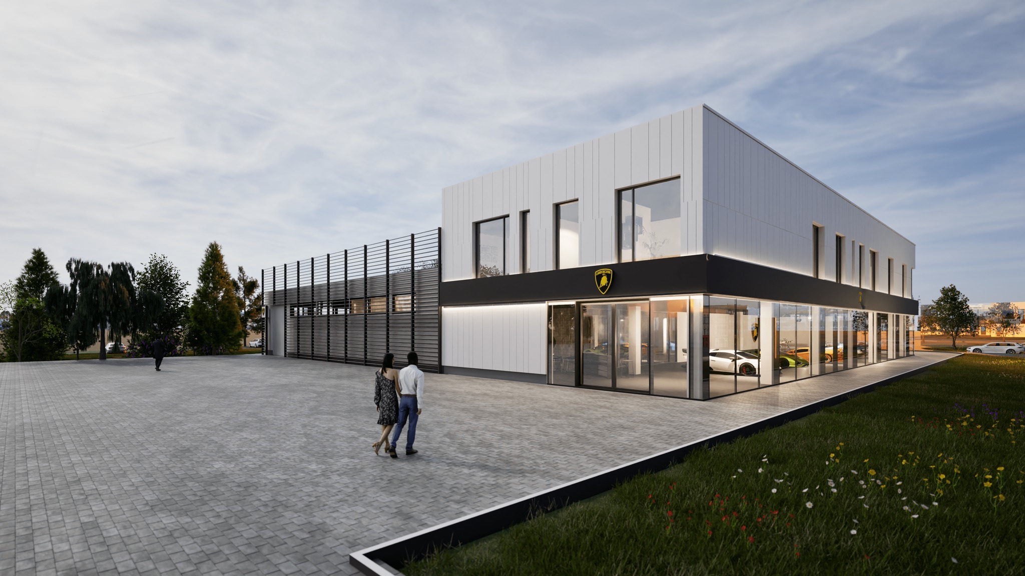 Salon Lamborghini Katowice wizualizacje