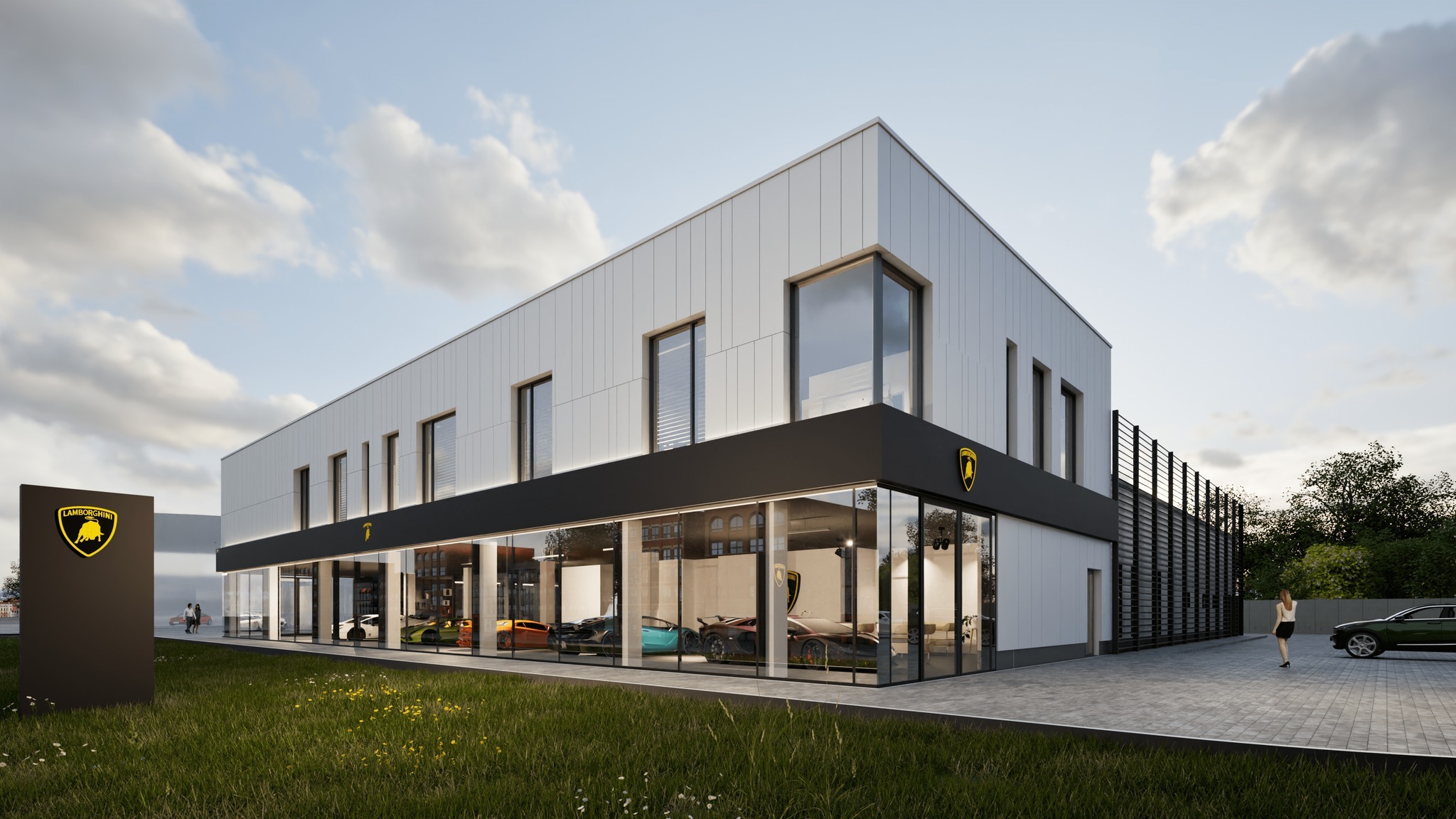 Salon Lamborghini Katowice wizualizacje