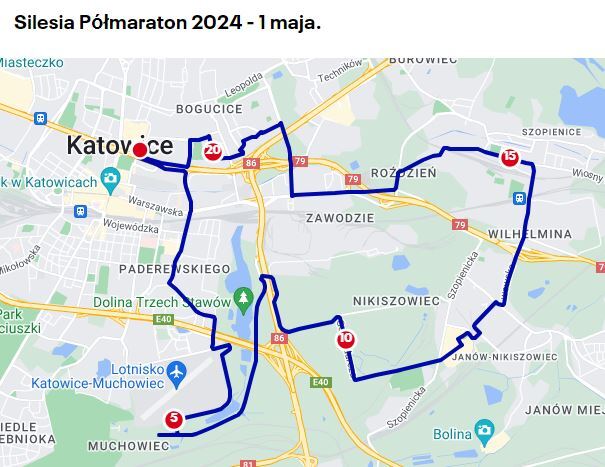 Trasa Silesia Półmaratonu