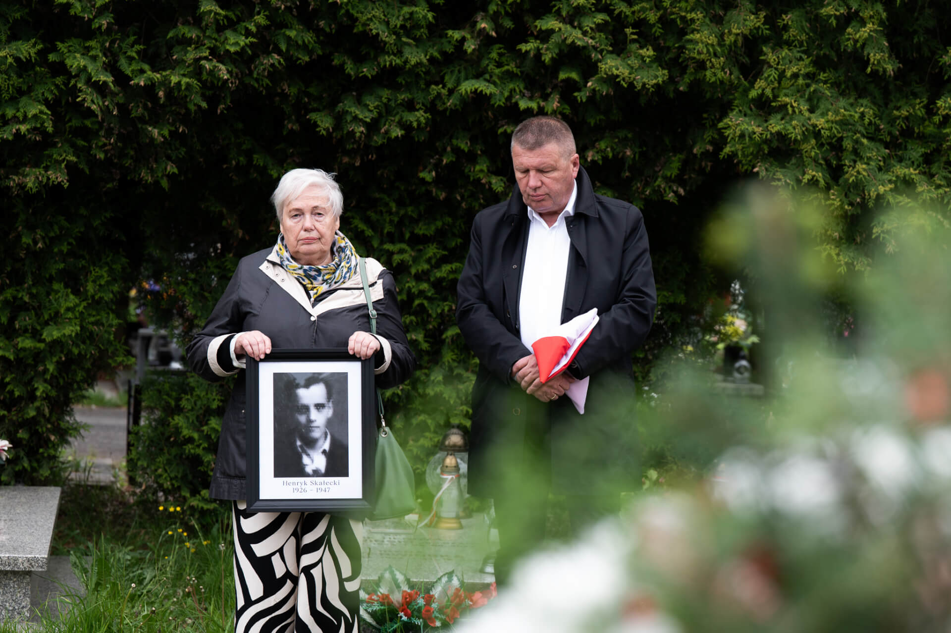 Uroczysty pogrzeb po latach w kwaterze akowców na cmentarzu komunalnym w Katowicach 16