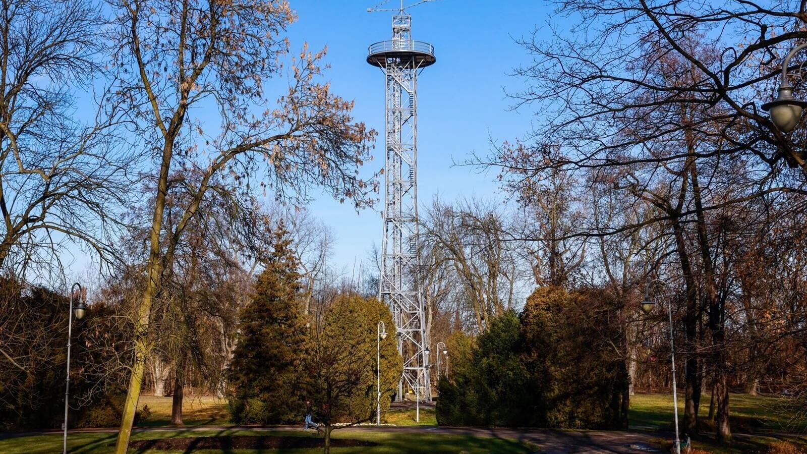 Wieża spadochronowa, Park Kościuszki, Katowice