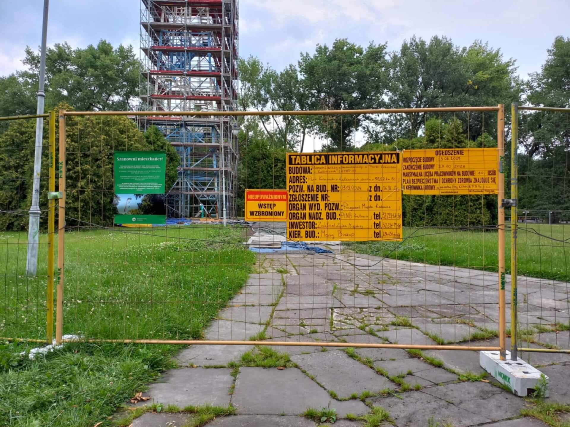 Wieża spadochronowa w parku Kościuszki zostanie wyremontowana