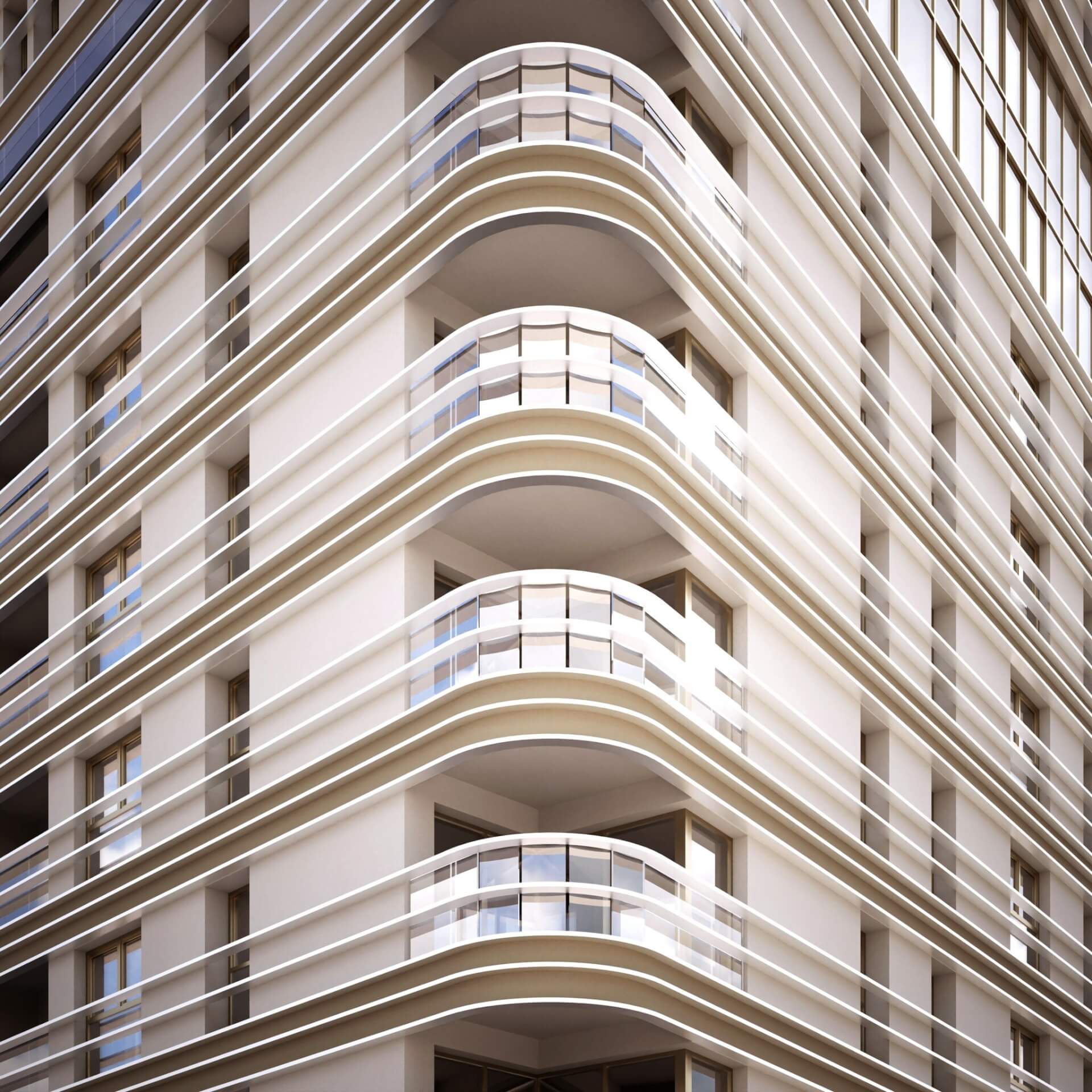 Wizualizacja apartamentowiec Sokolska 1