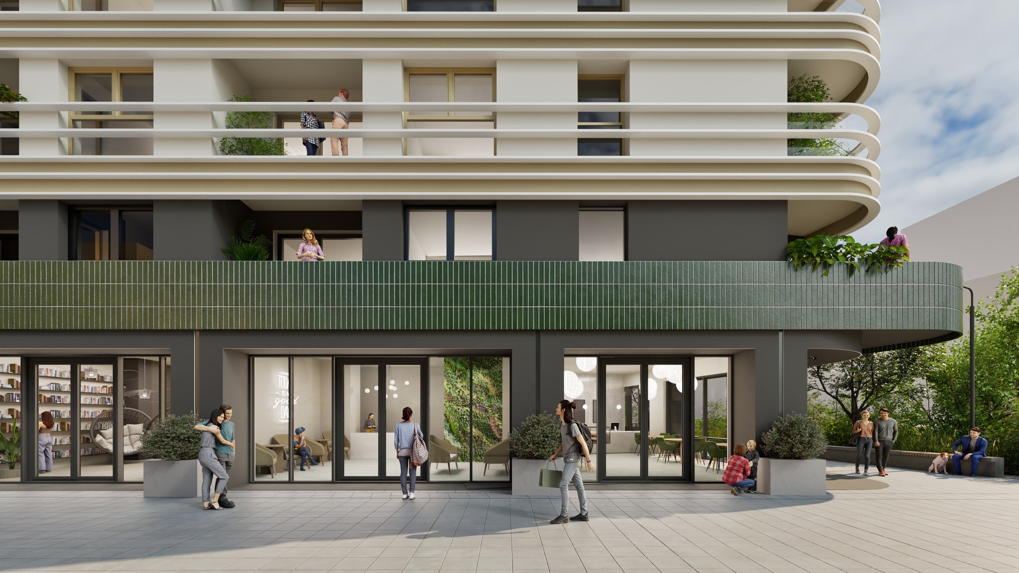 Wizualizacja apartamentowiec Sokolska 3