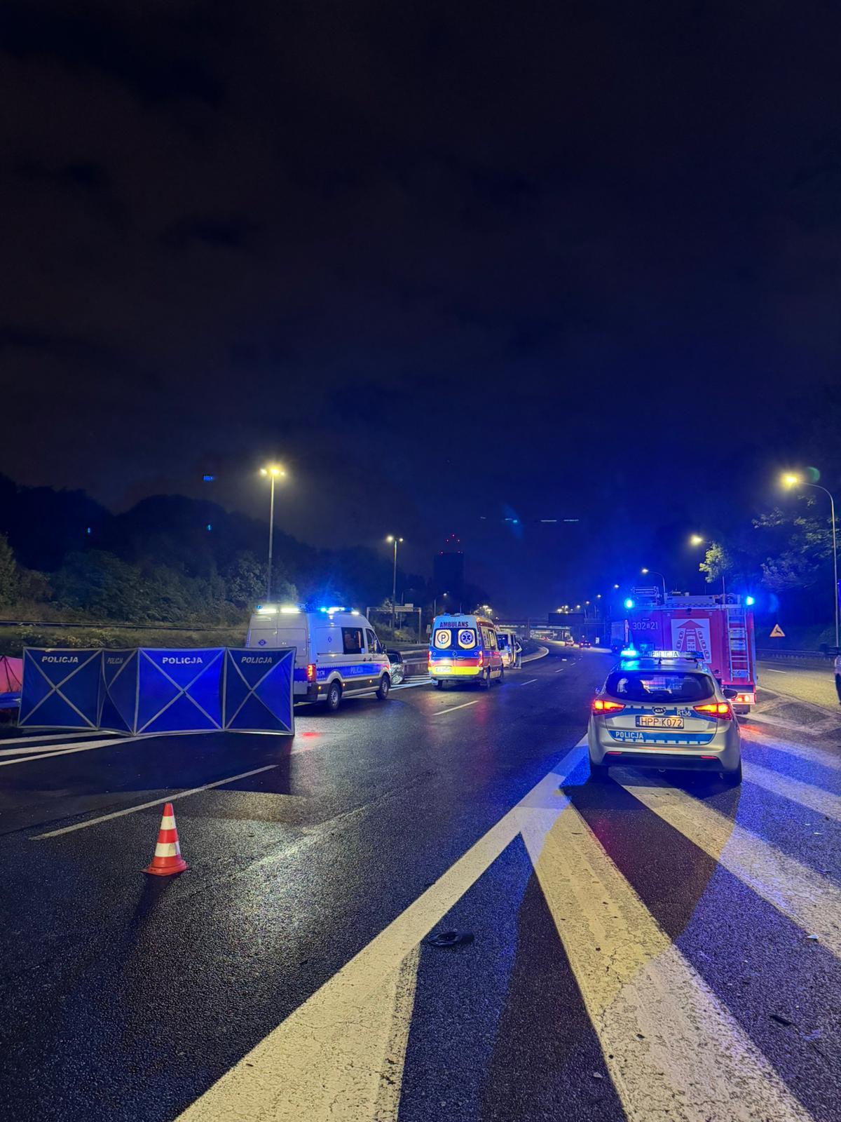 Wypadek Katowice aleja Górnośląska