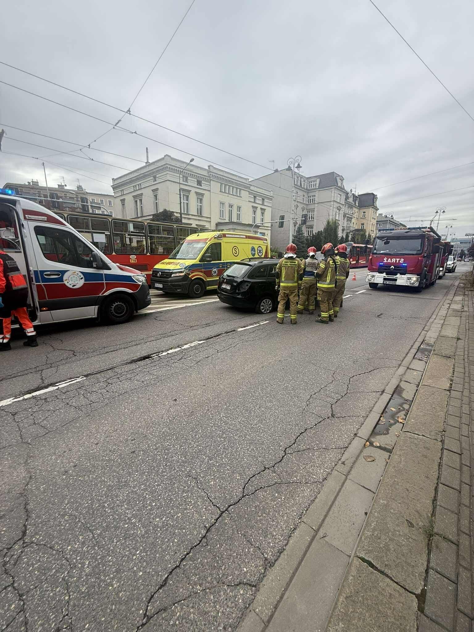 Wypadek Warszawska Katowice 1