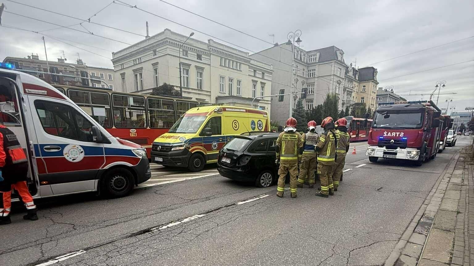 Wypadek Warszawska Katowice 11