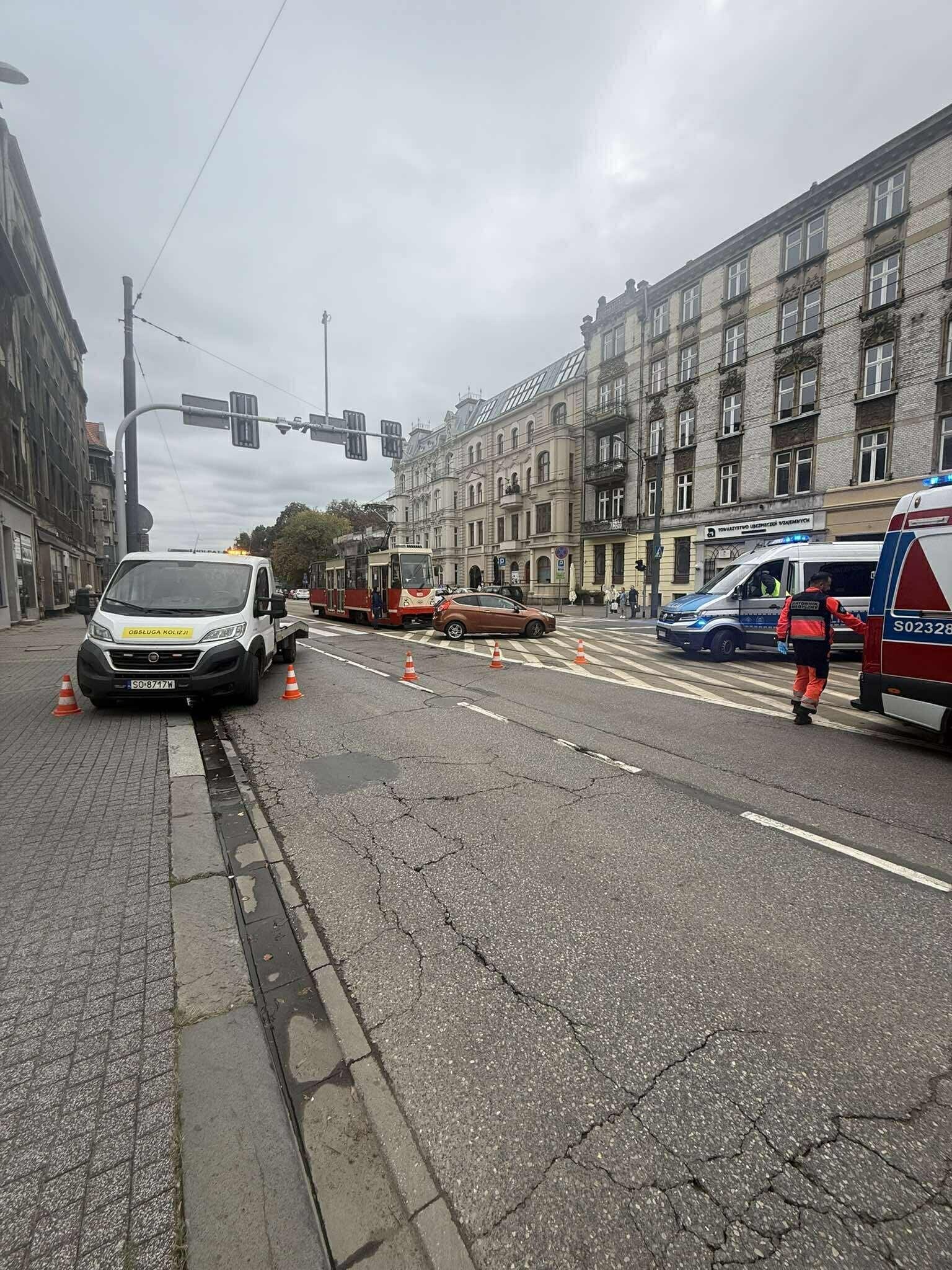 Wypadek Warszawska Katowice 2