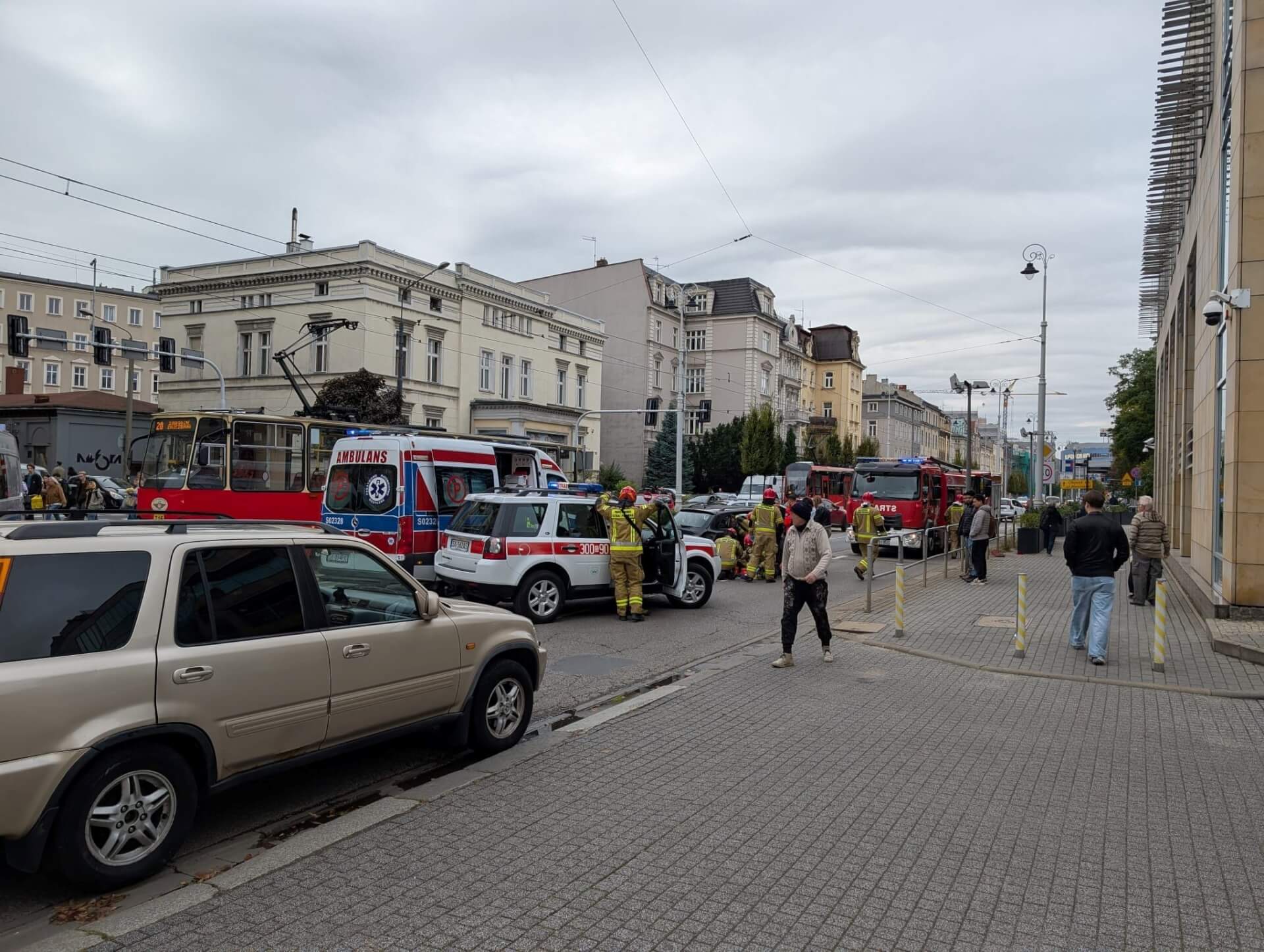 Wypadek Warszawska Katowice