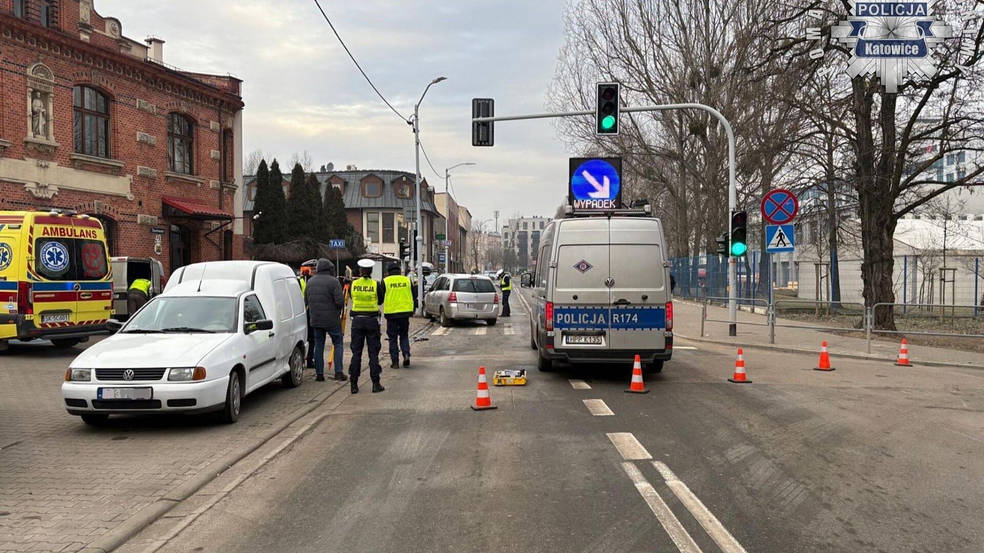 Wypadek Katowice Jozefowska Wypadek Katowice Jozefowska