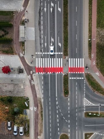 Nowa infrastruktura rowerowa łączy się to już istniejącą w ciągu ul Powstańców fot KAW Nowa infrastruktura rowerowa łączy się to już istniejącą w ciągu ul Powstańców fot KAW