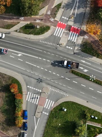 Skrzyżowanie ulic Sikorskiego i Granicznej fot KAW Skrzyżowanie ulic Sikorskiego i Granicznej fot KAW