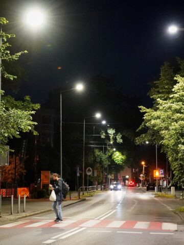 Doświetlenie przejść dla pieszych, Katowice Doświetlenie przejść dla pieszych, Katowice