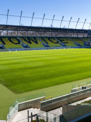 Arena Katowice przy ul Nowej Bukowej fot S Rybok Arena Katowice przy ul Nowej Bukowej fot S Rybok