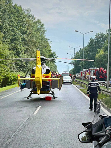 Tragiczny wypadek na S86 Tragiczny wypadek na S86