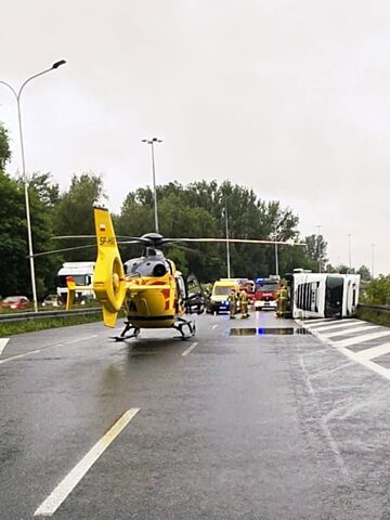 Wypadek cysterna A4 Katowice 7 Wypadek cysterna A4 Katowice 7